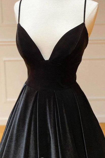 Simple Velvet Long Prom Dresses Evening Dresses