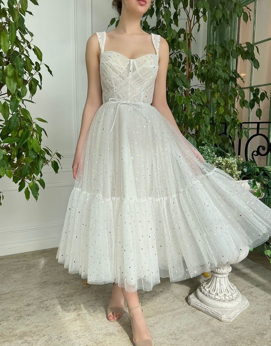 Straps Short Tulle Homecoming Dresses