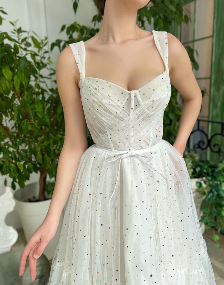 Straps Short Tulle Homecoming Dresses