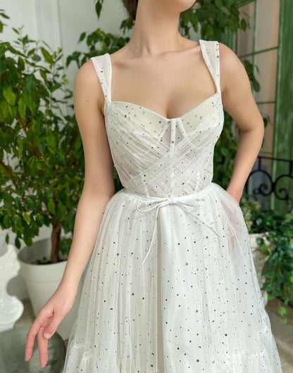 Straps Short Tulle Homecoming Dresses