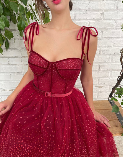 Tulle Glitter Homecoming Dresses
