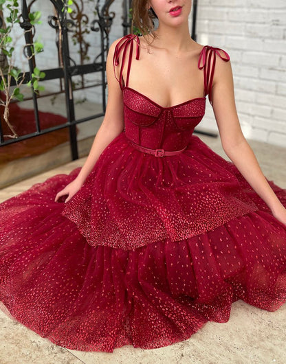 Tulle Glitter Homecoming Dresses