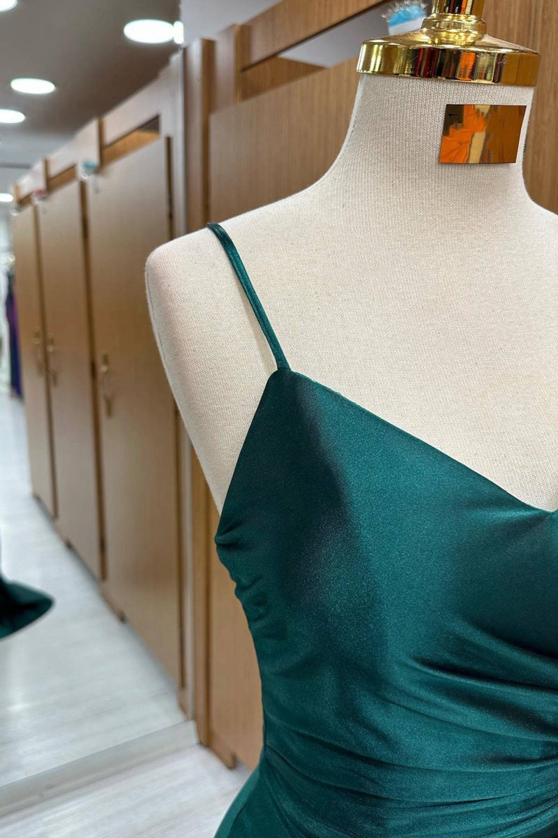 Mermaid Satin Long Prom Dresses