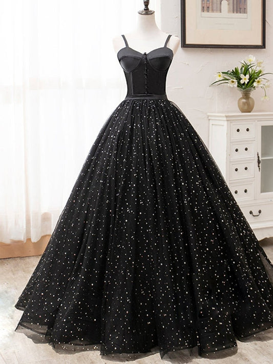 V Neck Glitter Long Prom Dresses