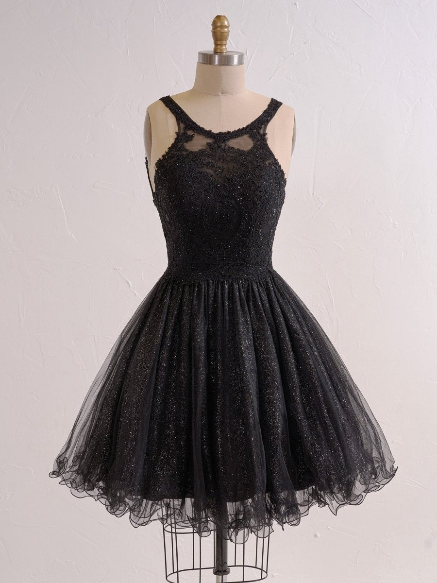Embellished Embroidery Tulle Short Cocktail Dresses