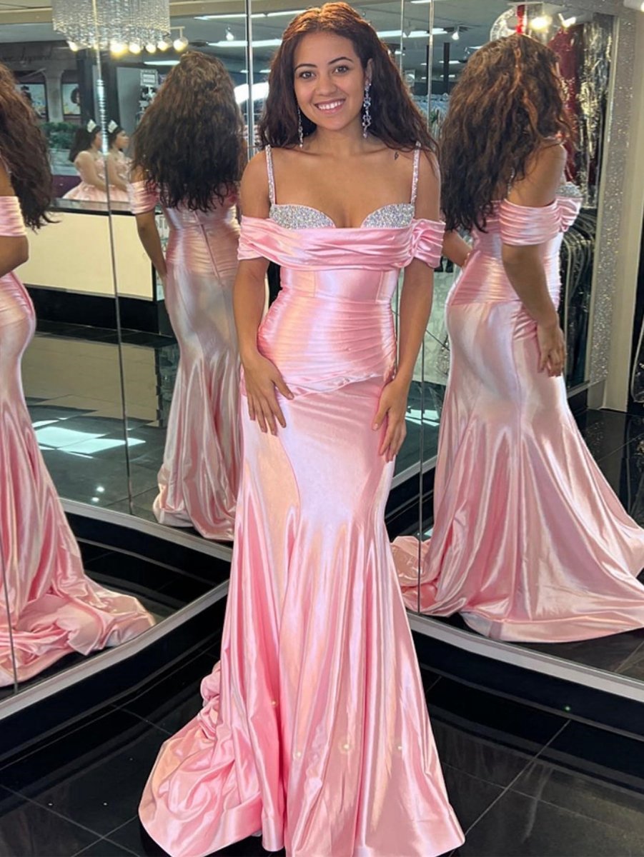 Sweetheart Neck Long Mermaid Prom Dresses