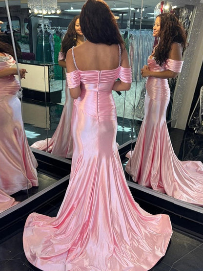 Sweetheart Neck Long Mermaid Prom Dresses