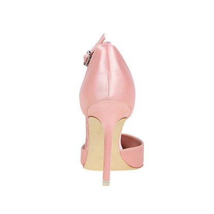 Ankle Strap Prom Heels with Crystals