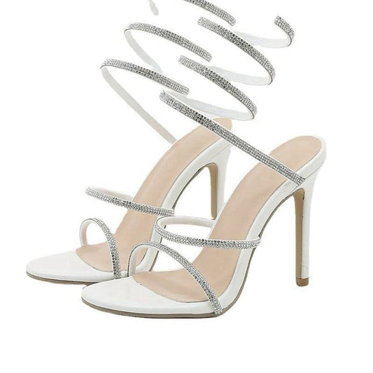 Rhinestone Toe Stiletto High Heels