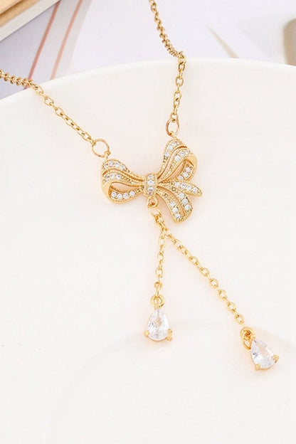 Golden Bow Necklace