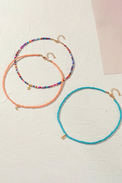 Three-color Boho Style Necklace