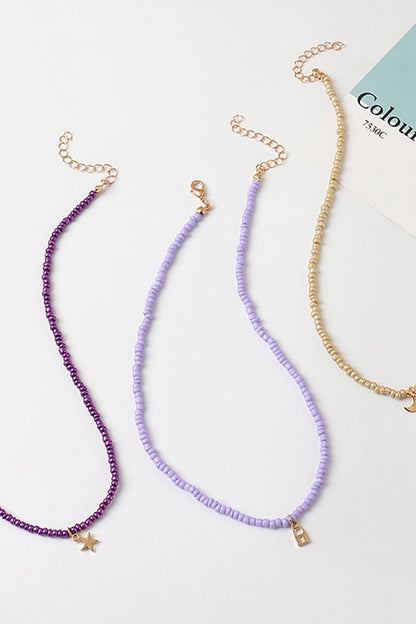 Three-color Boho Style Necklace
