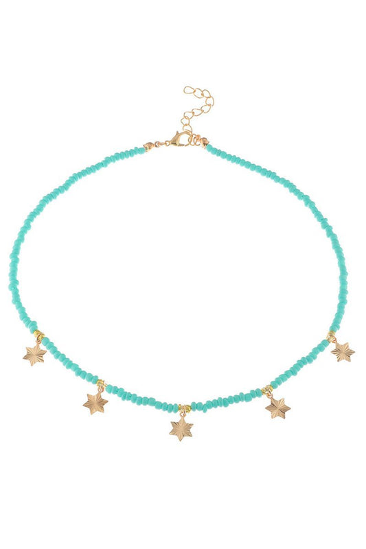 Boho Style Necklace With Stars