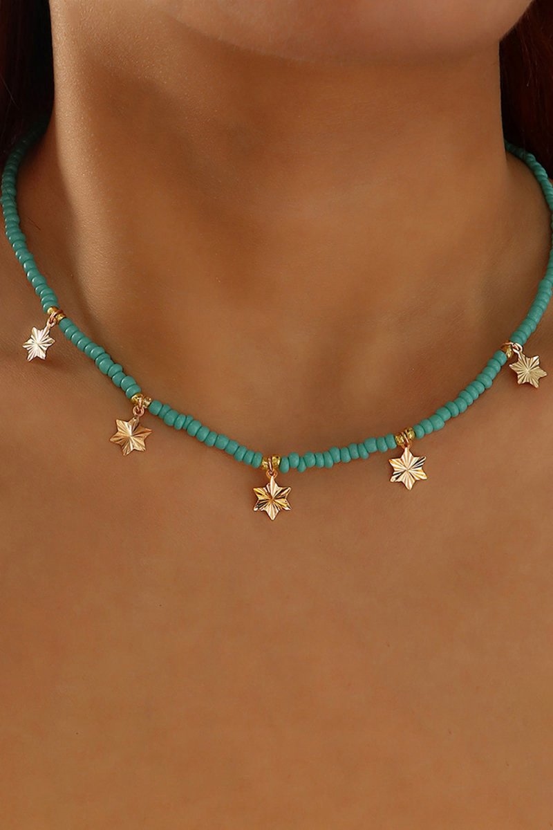 Boho Style Necklace With Stars