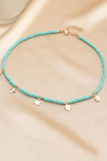 Boho Style Necklace With Stars
