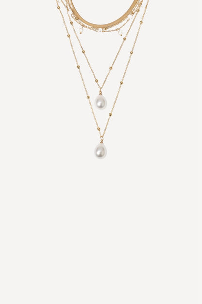 Water Drop Pearl Pendant Necklace