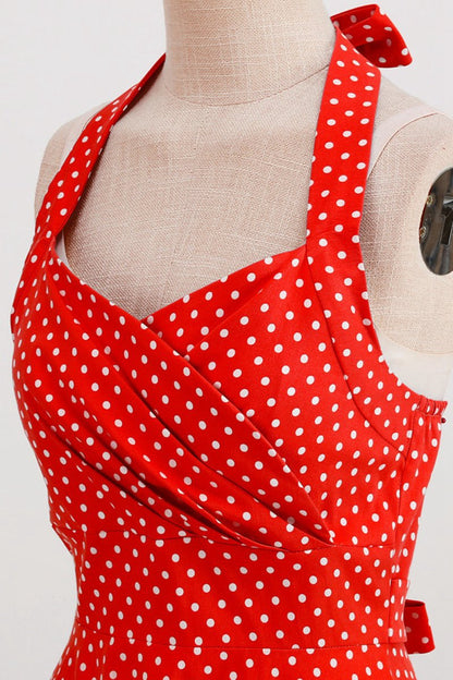 Halter Polka Dots 1950s Dresses