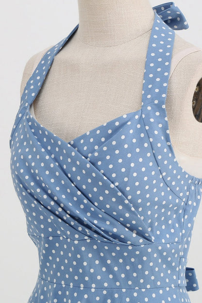 Halter Polka Dots 1950s Dresses