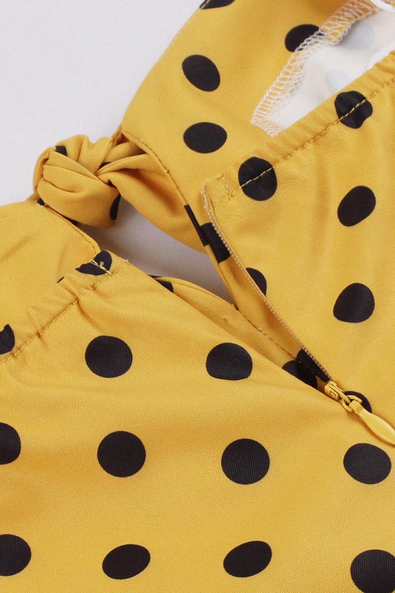 Spaghetti Straps Polka Dots 1950s Dresses