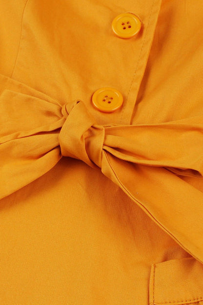 Swing V Neck Vintage Dresses with Short Sleeves