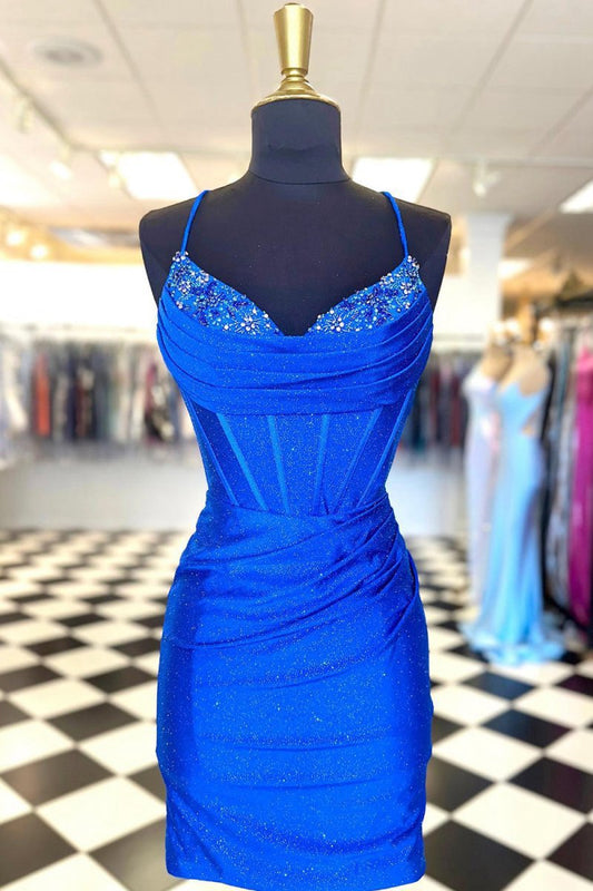 Sheath Jersey Homecoming Dresses with Beading