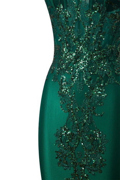 Sheath Short V Neck Satin Homecoming Dresses with Appliques