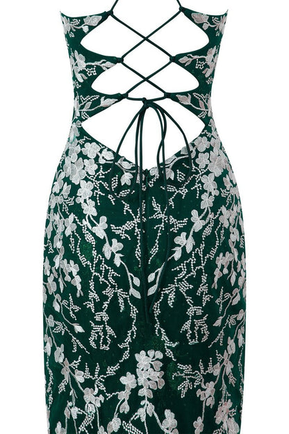 Sheath Short Spaghetti Straps Lace Homecoming Dresses