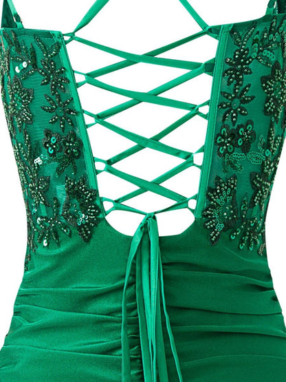 Sheath Short Spaghetti Strap Jersey Homecoming Dresses