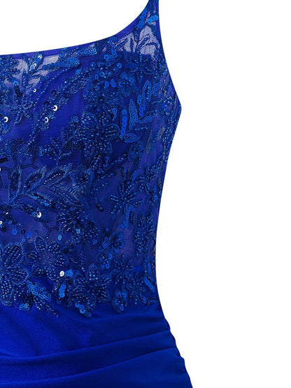 Sheath Short Spaghetti Strap Jersey Homecoming Dresses
