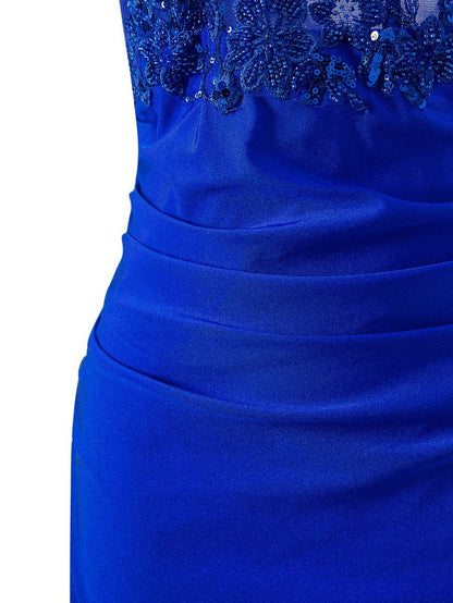 Sheath Short Spaghetti Strap Jersey Homecoming Dresses