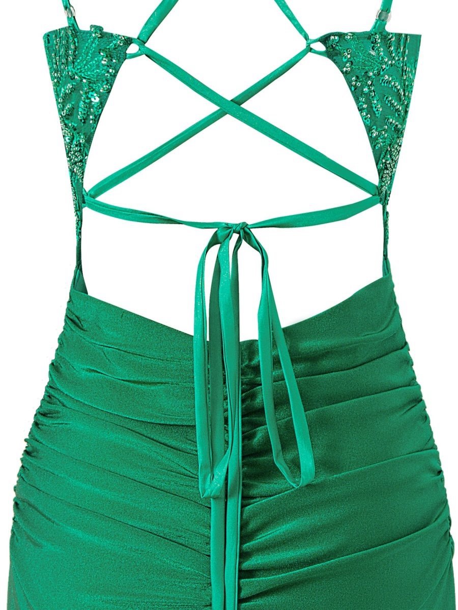 Sheath Short V Neck Jersey Homecoming Dresses