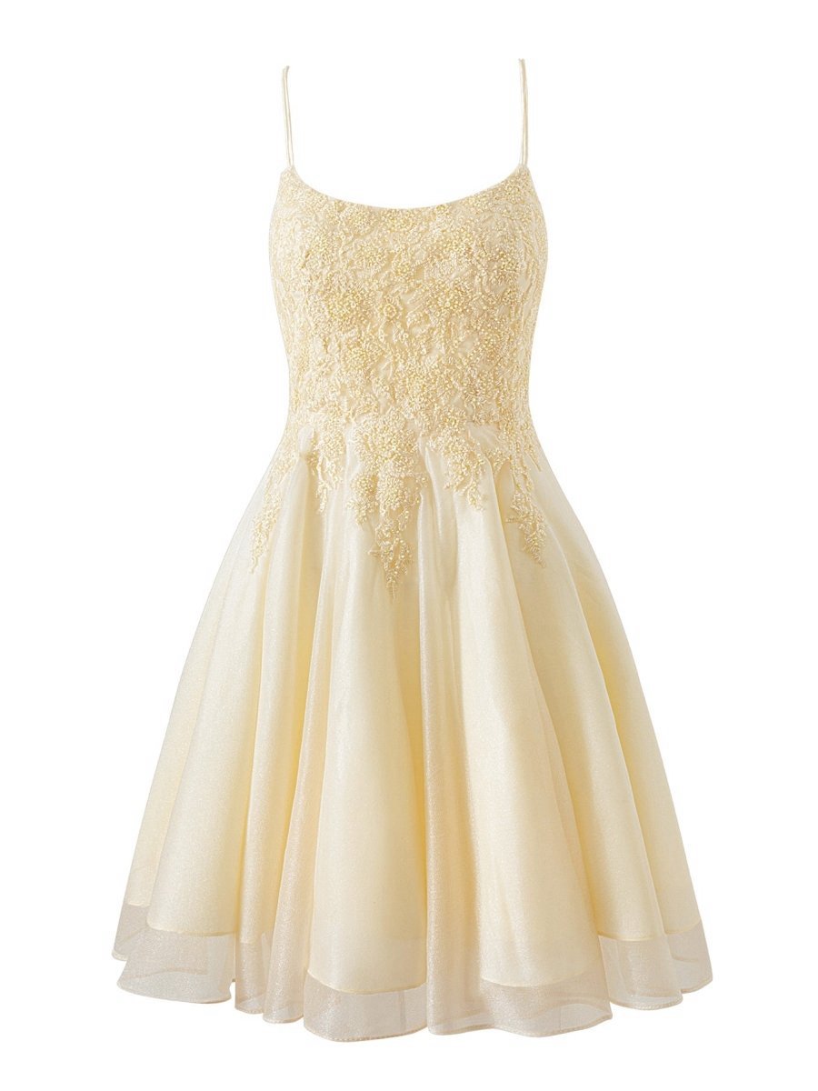 A-line Chiffon Short Homecoming Dresses