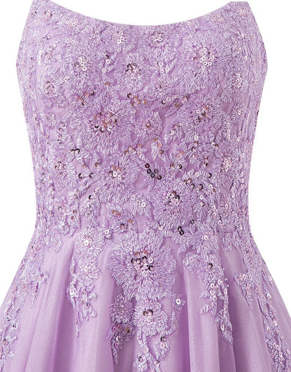 A-line Chiffon Short Homecoming Dresses
