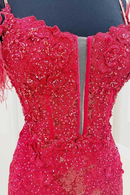 Sheath Off the Shoulder Lace Homecoming Dresses