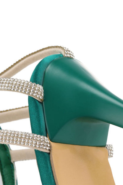 Buckle Fish Mouth High Heel Shoes