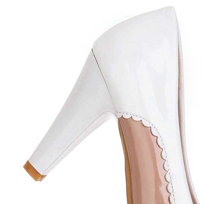 Retro Bowknot High Heels Shoes
