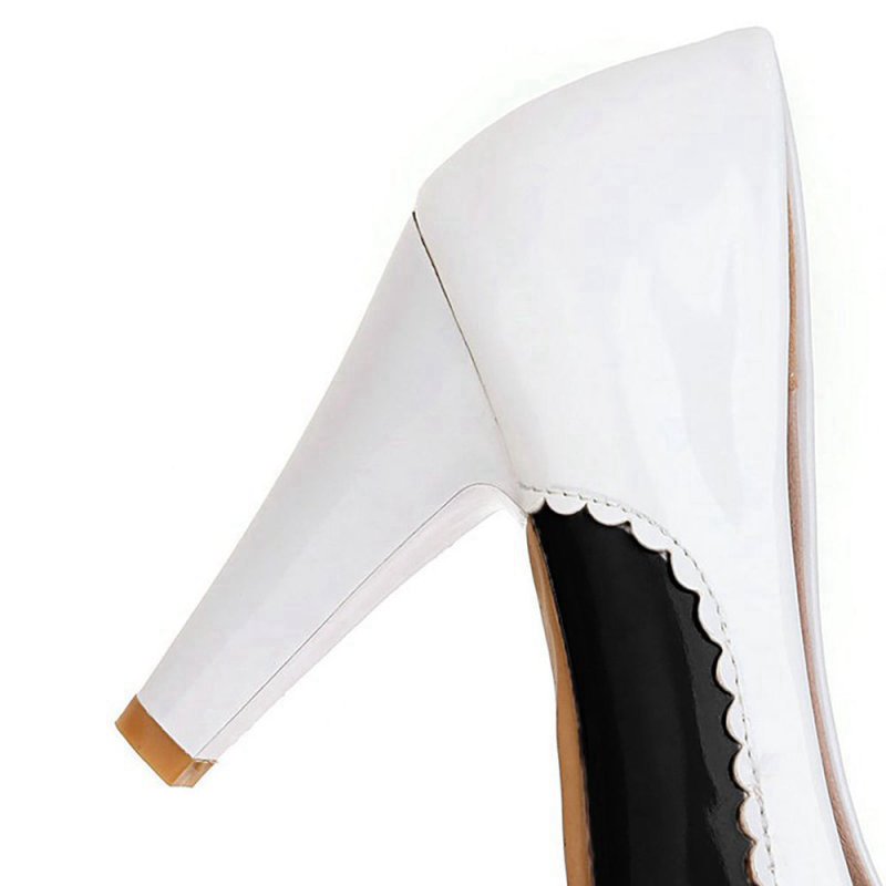 Retro Bowknot High Heels Shoes