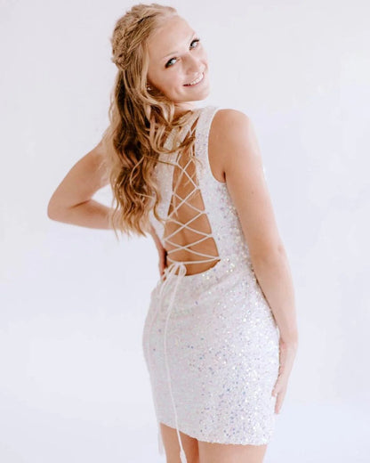 One Shoulder Tight Homecoming Dresses