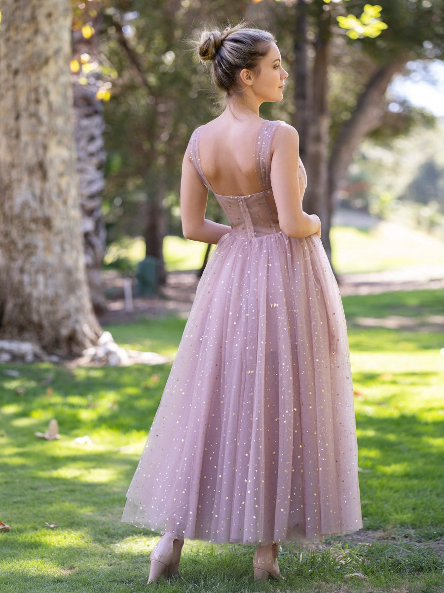 Corset Starlit cloud Maxi-Length Prom Dresses