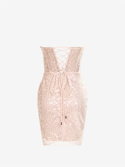 Sheath Sweetheart Sequins Homecoming Dresses