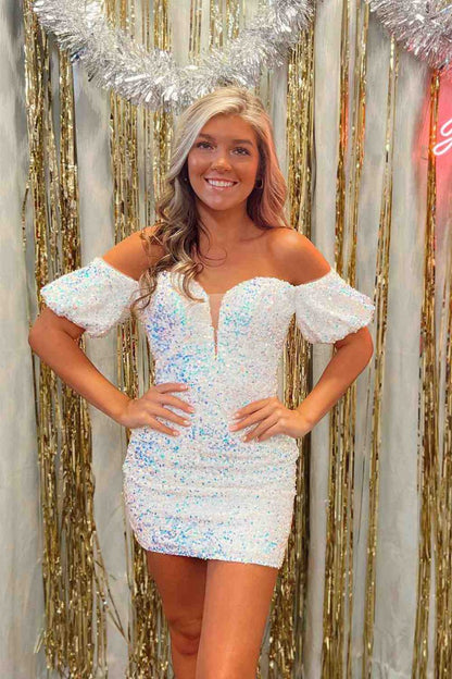 Bodycon Sweetheart Sequins Homecoming Dresses