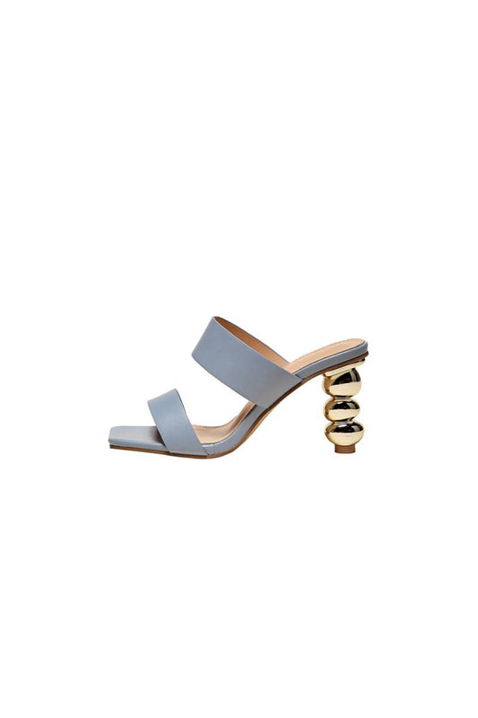 Square Toe Shaped Gourd High Heels