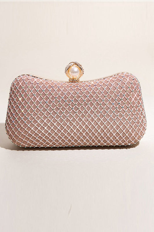 Glitter Beaded Party Clutch