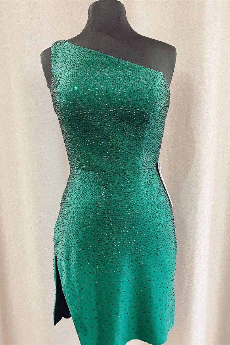 Tight One Shoulder Homecoming Dresses